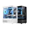 270 Degree Transparent PC Tower Case, Fits M-ATX/ITX Motherboards, Supports 290mm GPU & 160mm CPU Cooler Height(A2) view 3