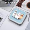 LPSBVNM 40-Sheet Capacity CD Case Storage Bag,Cute Alpacas Printed Large Capacity CD Protective Storage Organizer Portable DVD Case for Car, Home,Office,Travel view 4