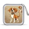 LPSBVNM 40-Sheet Capacity CD Case Storage Bag,Cartoon Beagle Dogs Printed Large Capacity CD Protective Storage Organizer Portable DVD Case for Car, Home,Office,Travel view 1
