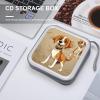 LPSBVNM 40-Sheet Capacity CD Case Storage Bag,Cartoon Beagle Dogs Printed Large Capacity CD Protective Storage Organizer Portable DVD Case for Car, Home,Office,Travel view 4