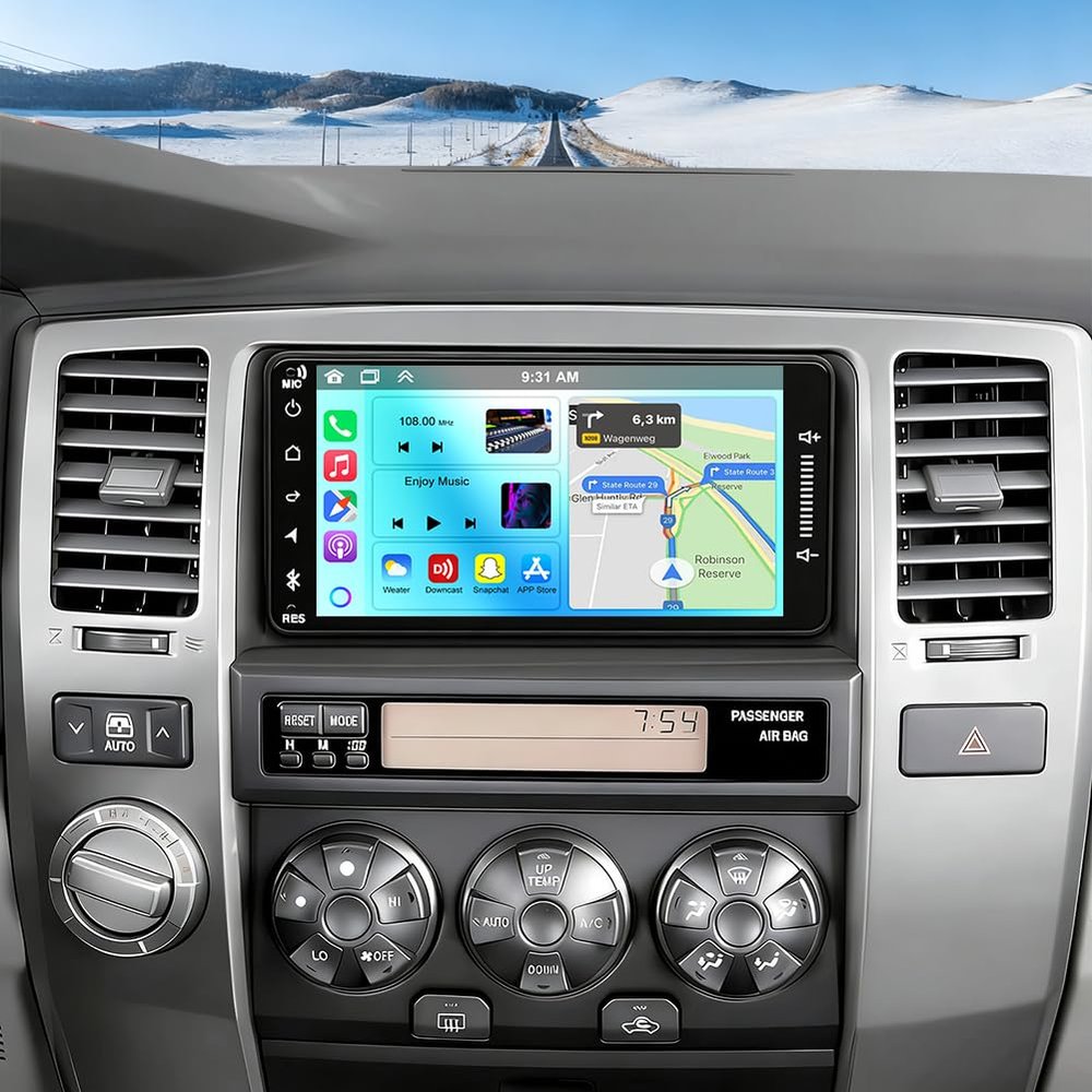 2G+64G Car Stereo for Toyota 4Runner 2003-2009 with JBL, 7 Inch Touchscreen Android 14 Double Din Car Radio Head Unit for 4Runner w/Wireless CarPlay & Android Auto Bluetooth GPS WiFi FM BT SWC Camera