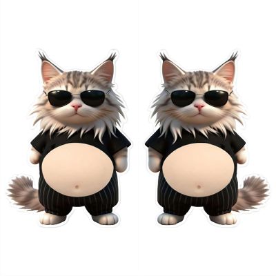 3D Shiba Inu Dog Belly Sticker,Cute Kitten Wearing Orange Outfit with Pink Belly Decals,Super Soft Silicone Anti-Collision Animal Protectors Stickers for Phone, Car, Stress Relief