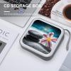LPSBVNM 40-Sheet Capacity CD Case Storage Bag,Tropical Flower And Zen Stone Printed Large Capacity CD Protective Storage Organizer Portable DVD Case for Car, Home,Office,Travel view 4