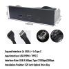 USB 3.2 Gen2x2 Front Panel Hub, 5.25 Inch Optical Drive Bay Extension, 3 Ports (USB-A/Type-C), 19 Pin, 20Gbps Data Transfer for PC Computer view 4