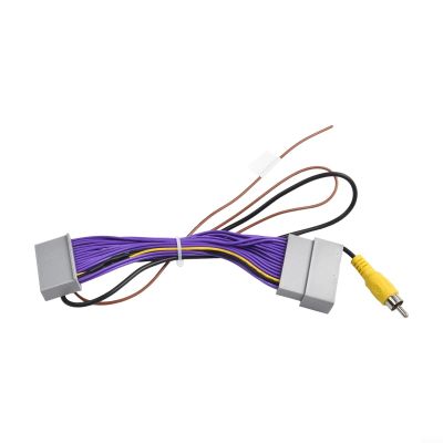 Car Rear View Camera Adapter Wire Harness Fit For Honda CRV 2012-2015, Car Reverse Rearview Backup Camera Video Cable Adapter Harness