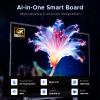 LIKVIDIU 65'' 4K UHD Interactive Touchscreen Smart Board, Android 14 Wireless Digital Whiteboard with Open App Ecosystem, Wall-Mounted Smartboard for Classroom Home Office Studio view 3