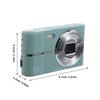 Zerodeko Mini Digital Camera for Beginners Portable 16x Zoom Vlogging Camera Lightweight Travel and Family Use Cute Green Compact for Teens and Adults view 2