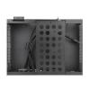 Mini-ITX Flex ATX Aluminum HTPC Chassis - Horizontal Small Computer Case, Silver/Black, Fits Flex/SFX Power(Black) view 3