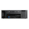 Mini-ITX Flex ATX Aluminum HTPC Chassis - Horizontal Small Computer Case, Silver/Black, Fits Flex/SFX Power(Black) view 4