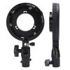 Eminchu Mount Adapter, Camera Flash Bracket, LED Light Holder with 180 Degree Tilt & 0.65in Light Stand Interface, Ideal for Softbox Umbrella view 2