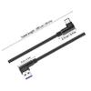 Lurrose Micro USB Charging Cable 1m Braided Right Angle Data Cord Fast Charge Compatible with Phones and Tablets Black view 2
