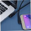 Lurrose Micro USB Charging Cable 1m Braided Right Angle Data Cord Fast Charge Compatible with Phones and Tablets Black view 4