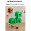 Cable Reel Holder And Dispenser,Heavy Duty Cord Storage Reel - Multi-Purpose Wire Organizer & Spool Rack, Durable Cable Dispenser for Electrical, Industrial & Retail Use, Wire Reel Holder Ca view 4