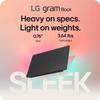 LG gram Book 15.6 Inch, Thin and Lightweight Laptop, FHD IPS LCD Touch Display, Intel Core Ultra 7(Series 2) 255U, 16GB DDR5 RAM, 1TB SSD, Al Copilot, Wi-Fi 6, Backlit KB, Windows 11 Home, Black view 3
