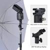 ASHATA Camera Flash Bracket Light Stand Flash Mount Hot Shoe Mount Adapter Stand Photography Camera Umbrella Holder Bracket E Type for DSLR Flashes Studio Light LED view 3