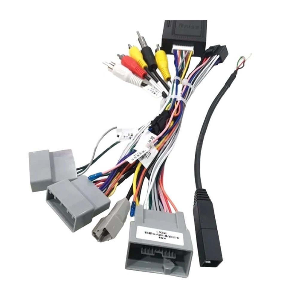 16 Pin Wiring Harness Compatible with Android Radio Compatible with Honda Fit 3, Freed 2, HR V 2 Jade, Jazz 3, N-Box, N-ONE, Shuttle 2,