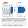 1PCS AC SPD 1P+NPE 3P+NPE 50KA T1 T2 385V 275V House Lightning Surge Protector Protective So-lar Low-Voltage Arrester Device Din Rail(2P,AC 275V) view 2