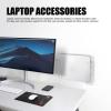 Aqur2020 Laptop Wall Mount Holder, Acrylic Space Saving Under Desk with Cable Slots for Laptop Tablet Keyboard Accessories to Organize Workspace view 3
