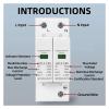 2P AC SPD Surge Protective Device 40KA 60KA 220V 385V House Lightning Surge Protector So-lar Low-Voltage Arrester Device(385V 20-40KA) view 2