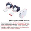 1PCS DC SPD 100V 250V 500V 800V 1000V Surge Arrester Protective Lightning Protector 20KA 40KA 60KA New Energy DC Surge Protector(3P 20-40KA,DC1000V) view 4