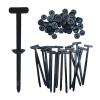 100 Pcs New Multifunctional Nylon Cable Tie Buckles Self-Locking Automotive Zip Ties for Car Fender Bumper Home Garage Organization(Black50pcs) view 1