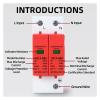 1PCS House Lightning Surge Protector AC SPD 1P 2P 3P 4P 40KA 60KA 220V 385V AC Protective Low-Voltage Arrester Device(3P,385V 20-40KA) view 2