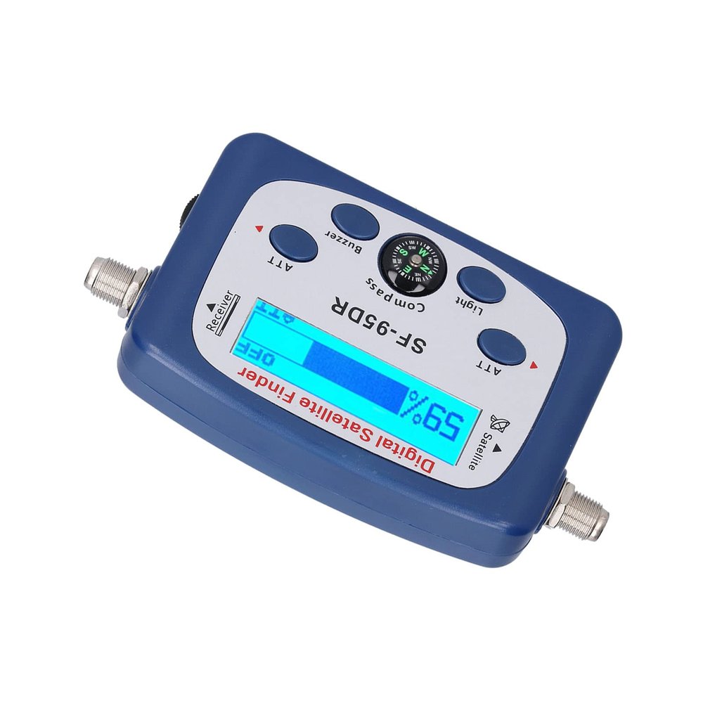 Aumotop LED Digital TV Satellite Signal Finder with Absorption Compensation for Stable Signal Strength Measurement Outdoor Camping