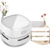 Aumotop Compact Cordless Mini Table Dust Sweeper Crumb Vacuum Cleaner Long Runtime for Kitchen Pet Owners White view 4