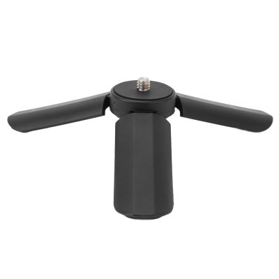 Mini Tripod, Tabletop Desktop Stand with 1/4 Inch Screw Compact Tripod Handle Grip Stabilizer for Indoor Outdoor Use (Black)