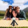 Mini Tripod, Tabletop Desktop Stand with 1/4 Inch Screw Compact Tripod Handle Grip Stabilizer for Indoor Outdoor Use (Black) view 4