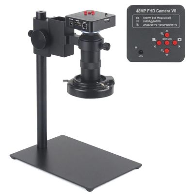 130X Zoom Electronic Microscope Camera - 4K HD HDMI Type-C with Phone Soldering Light Stand (D15x1.5mm)
