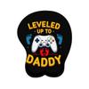 Mousepad Leveled Up to Daddy Video Game Controller New Dad (1) Ergonomic Wrist Support Non-Slip Base Mouse Mat with Wrist Rest Computer Mousemat for Desk Work Accessories Pad view 1
