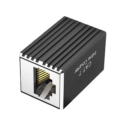 APGLSXY Compactly Metal Shielded RJ45 LAN Coupling Ethernet Cable Connectors LAN Adapter Support 1Gbps/10Gbps Data Transmission