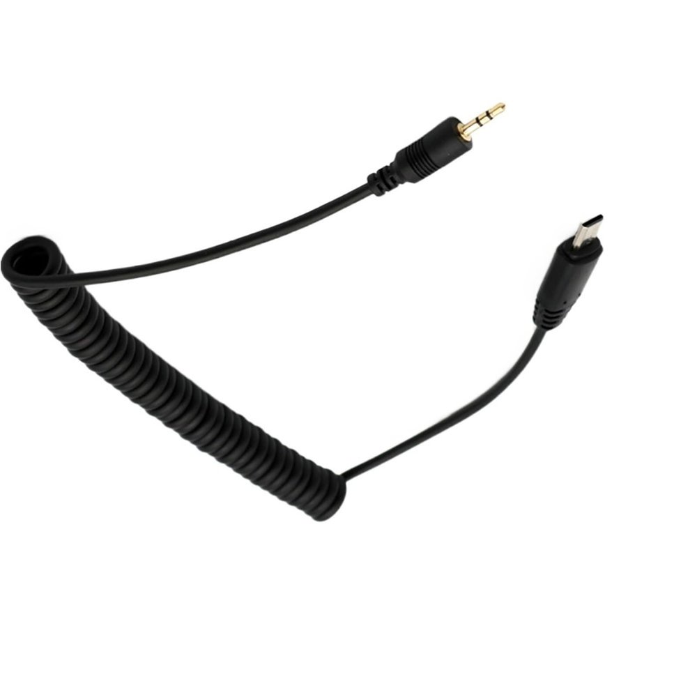 Compatible for Sony A9/a7/a6000/a5100/a5000/HX300/RX100II - 90 Plug Shutter Release Remote Cable(Spiral line)