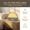 PAWPAWSEN Sunrise Alarm Clock, 30 Soothing Sounds, FM Radio & Bluetooth view 3