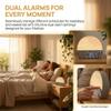 PAWPAWSEN Sunrise Alarm Clock, 30 Soothing Sounds, FM Radio & Bluetooth view 4