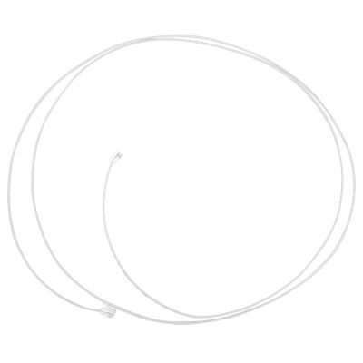 BESPORTBLE Telephone Wire Landline Cable 2-core Rj11 2 Meters White Telephone Connecting Line for Landline Accessories and Home Office Use