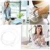 BESPORTBLE Telephone Wire Landline Cable 2-core Rj11 2 Meters White Telephone Connecting Line for Landline Accessories and Home Office Use view 4