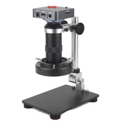 4K 48MP 60FPS Monocular Video Microscope Set - 130X HDMI USB LED Multi MP Lens for Phone Soldering Repair