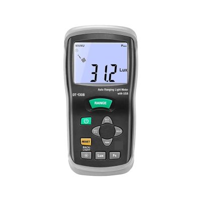 lux Meter, Spectrometer DT-1308 Portable Photometer Illumination Meter Luminance Backlight Function Lighting Intensity Brightness Measurement