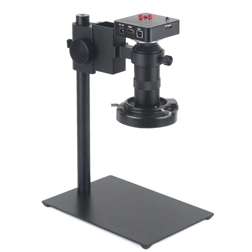 4K 48MP 60FPS Monocular Video Microscope Set - 130X HDMI USB LED Multi MP Lens for Phone Soldering Repair