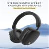 Bluetooth Headphones Over Ear Portable Outdoor Wireless Headphones 8H Playtime and 1.5H Speed Charge HiFi Stereo Sound Breathable Earplugs for Home Office Cellphone PC Ect (Black) view 2