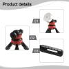 Compact Tripod Mount Kit for Mini, Adjustable Height and Tilt with Tripod Adapter & Ground Spikes, Portable for Outdoor Use, Black view 3