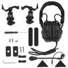 Tactical Head-Mounted & Helmet-Mounted Headset with U94 PTT 2pin Helmet Mount Adapter No Noise Reduction(Bk) view 2