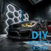 58Lights LED Hexagon Honeycomb Lights,14-Hex Honeycomb Lights 68800Lumens Hexagon DIY Super Bright Car Detailing Ceiling 688W LED Garage Light for Warehouse Workshop Gym Basement view 2