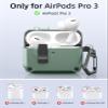 TiMOVO Case for Airpods Pro 3 (2025) with Secure Lock Clip, Automatic Pop-up Full Drop Protective Hard Cover for Apple AirPod Pro 3rd Generation with Climbing Hook & Cleaning Kit, Cyan+Black view 2