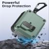 TiMOVO Case for Airpods Pro 3 (2025) with Secure Lock Clip, Automatic Pop-up Full Drop Protective Hard Cover for Apple AirPod Pro 3rd Generation with Climbing Hook & Cleaning Kit, Cyan+Black view 4