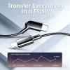 Sanpyl 1.2m/3.9ft AR Smart Glasses USB C Charging Data & Power Supply Cable, Fit for Air/One, Fit for Pro XR...,125 Ergonomic, 20Gbps USB 3.2 Gen2 18-Core view 2