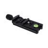 Akozon 100mm Camera Rail Nodal Slide Aluminum Alloy Tripod Slider with Anti Slip Clamp for Photography Alignment view 2