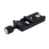Akozon 100mm Camera Rail Nodal Slide Aluminum Alloy Tripod Slider with Anti Slip Clamp for Photography Alignment view 3